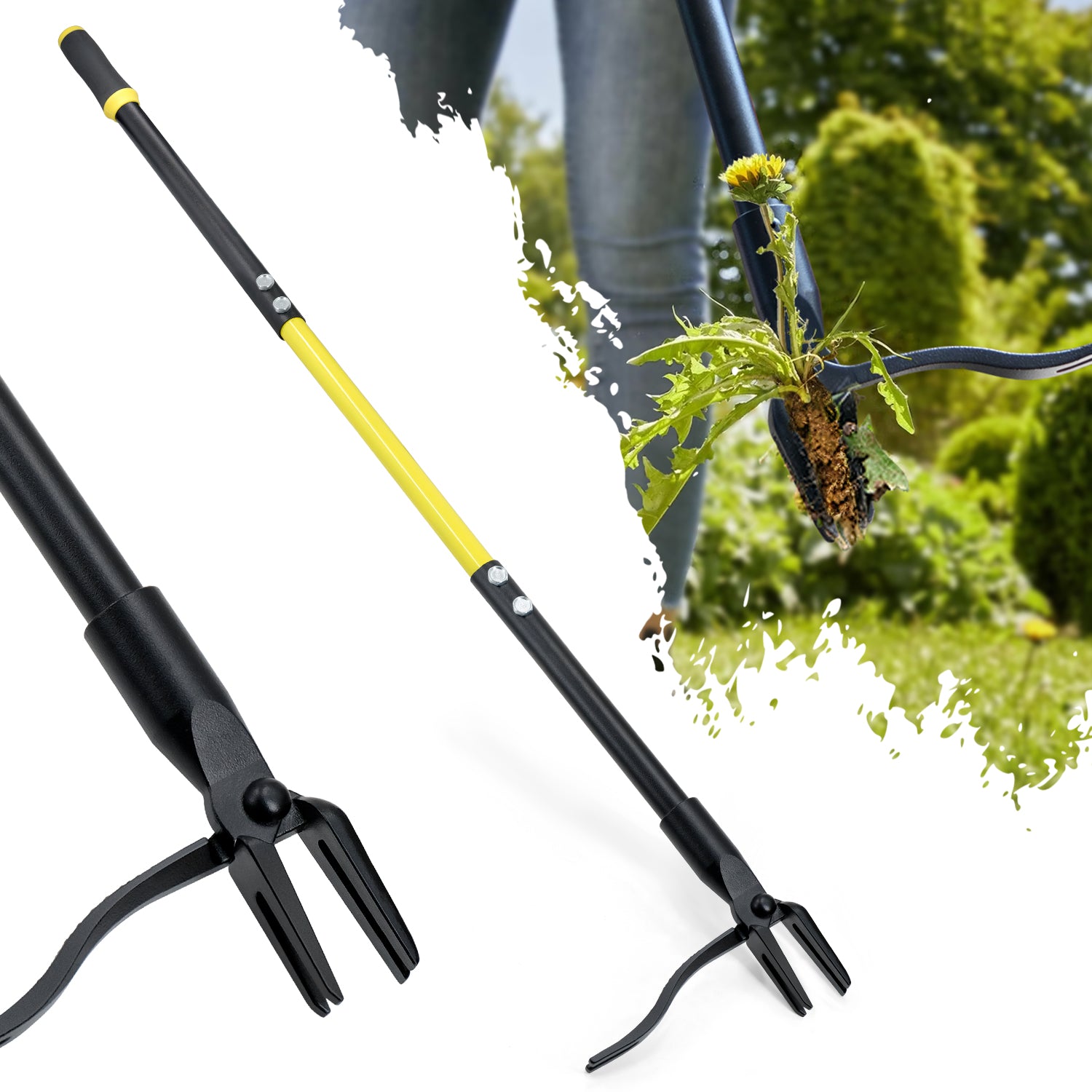 long handled weed remover